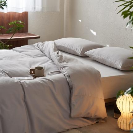 91家纺网 家纺一手货源 找家纺 （总）简纯主义 2025新款100支纯色磨毛单品被套