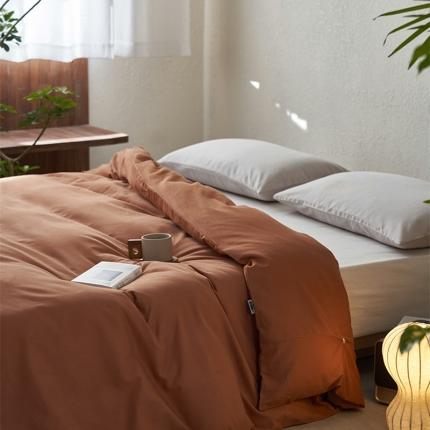 91家纺网 家纺一手货源 找家纺 （总）简纯主义 2025新款100支纯色磨毛单品被套