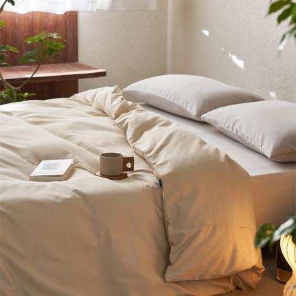 （总）简纯主义 2025新款100支纯色磨毛单品被套