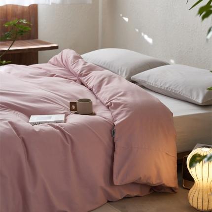 简纯主义 2025新款100支纯色磨毛单品被套 一轮玫瑰