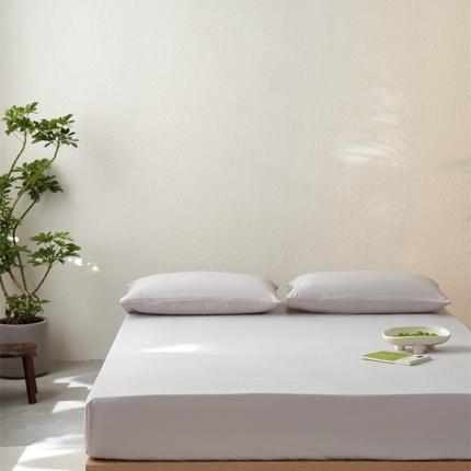 91家纺网 家纺一手货源 找家纺 简纯主义 2025新款100支纯色磨毛单品床笠 袅袅灰