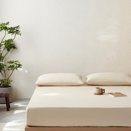 91家纺网 家纺一手货源 找家纺 （总）简纯主义 2025新款100支纯色磨毛单品床笠