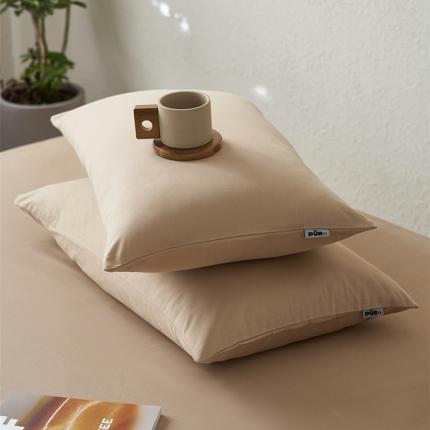 91家纺网 家纺一手货源 找家纺 简纯主义 2025新款100支纯色磨毛单品枕套 古巴砂