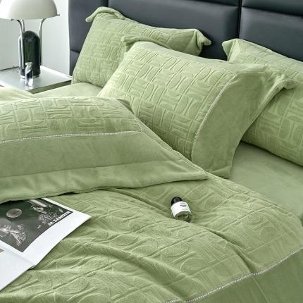 91家纺网 家纺一手货源 找家纺 （总）时亿 2023新款250g牛奶绒四件套凹凸有致