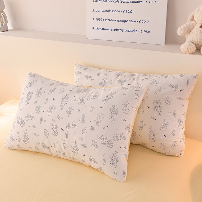 91家纺网 家纺一手货源 找家纺 圣楚 2024新款小竺棉加绒四件套 馨香雅致