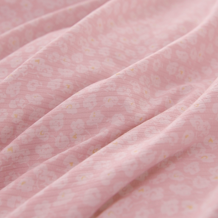 91家纺网 家纺一手货源 找家纺 圣楚 2024新款小竺棉加绒四件套 樱花点点