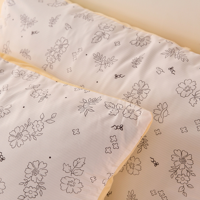 91家纺网 家纺一手货源 找家纺 圣楚 2024新款小竺棉加绒四件套 馨香雅致