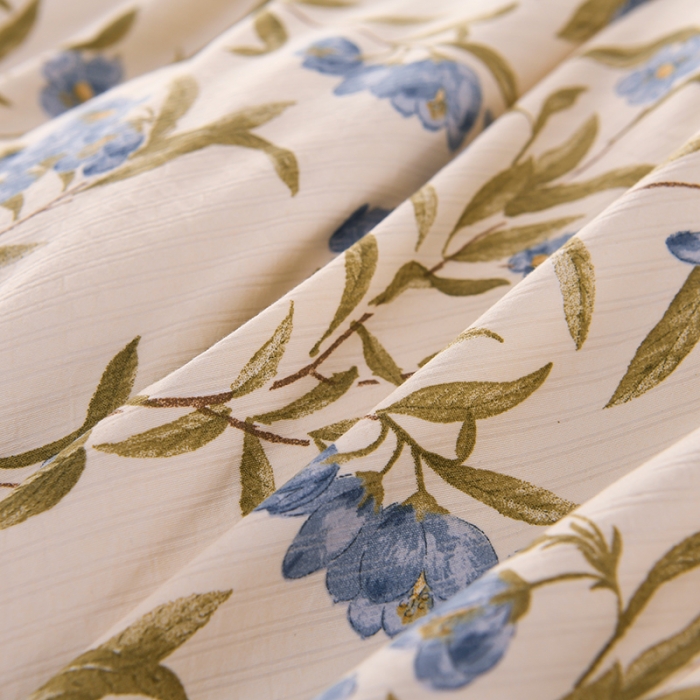 91家纺网 家纺一手货源 找家纺 圣楚 2024新款小竺棉加绒被套 清风微拂