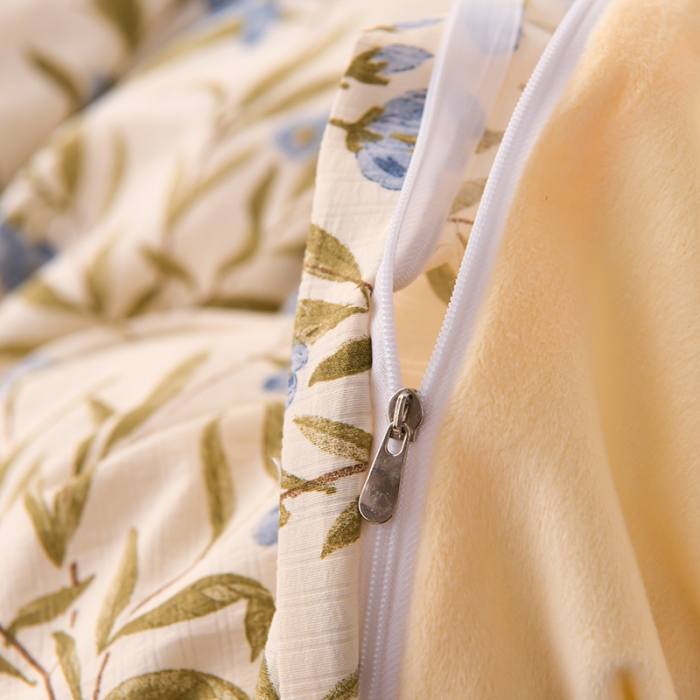 91家纺网 家纺一手货源 找家纺 圣楚 2024新款小竺棉加绒被套 清风微拂