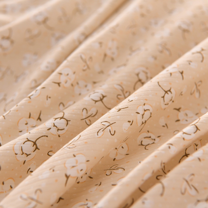 91家纺网 家纺一手货源 找家纺 圣楚 2024新款小竺棉加绒被套 小睡棉黄