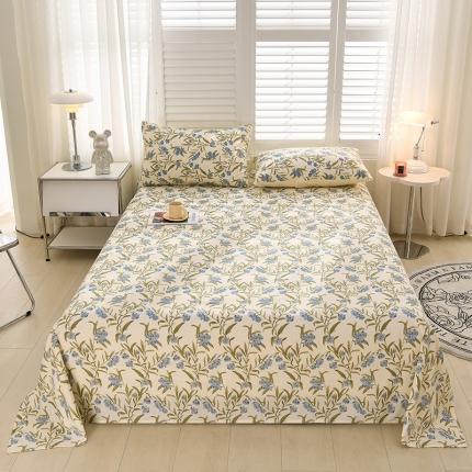 圣楚 2024新款小竺棉床单 清风微拂