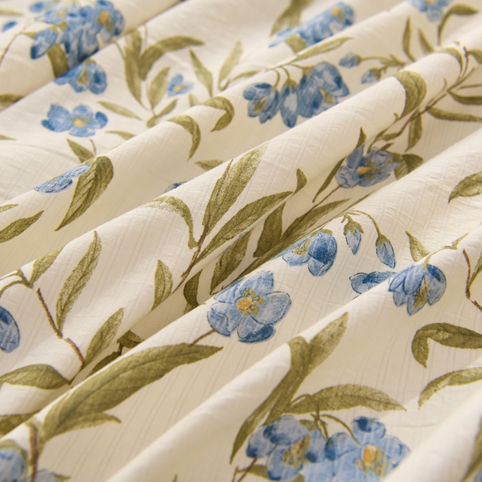 91家纺网 家纺一手货源 找家纺 圣楚 2024新款小竺棉床单 清风微拂