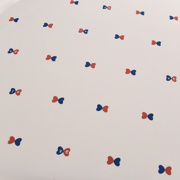 91家纺网 家纺一手货源 找家纺 圣楚 2024新款小竺棉床单 爱的告白