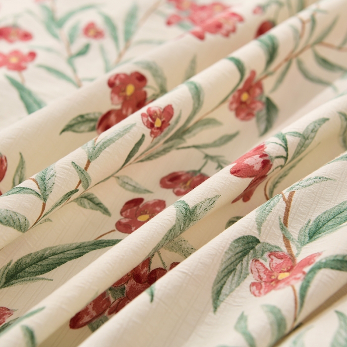 91家纺网 家纺一手货源 找家纺 圣楚 2024新款小竺棉床单 芳菲曼舞