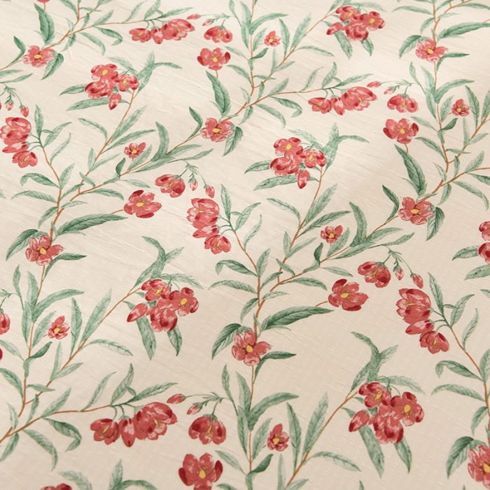 91家纺网 家纺一手货源 找家纺 圣楚 2024新款小竺棉床单 芳菲曼舞