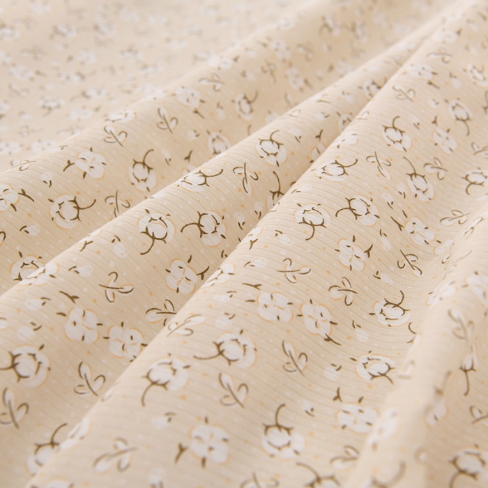 91家纺网 家纺一手货源 找家纺 圣楚 2024新款小竺棉床单 小碎棉黄