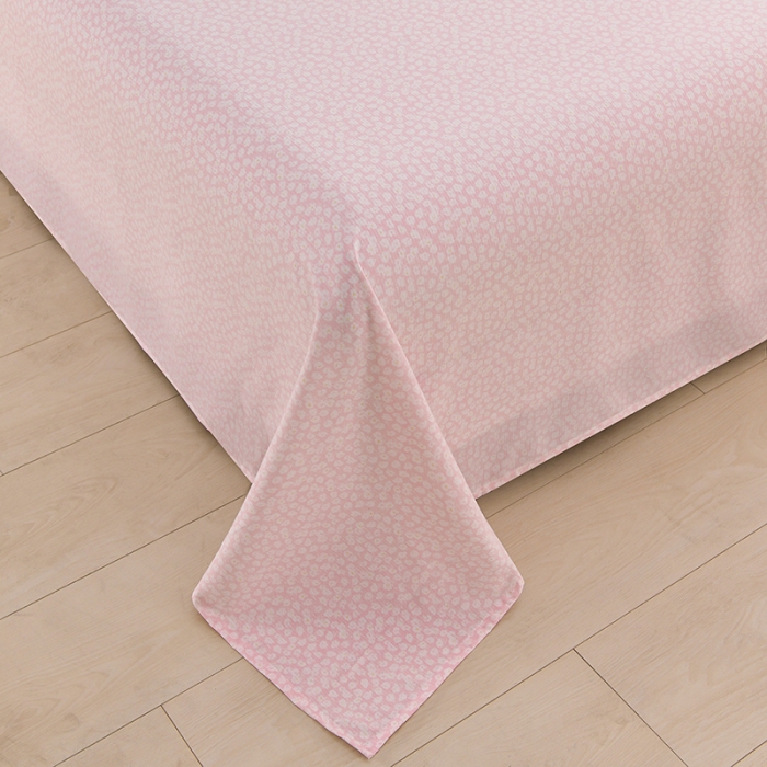 91家纺网 家纺一手货源 找家纺 圣楚 2024新款小竺棉床单 樱花点点