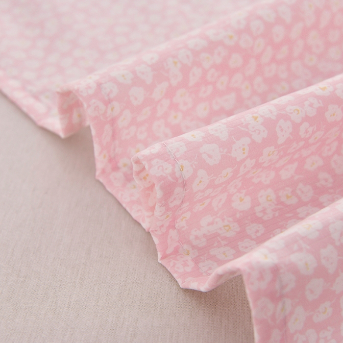 91家纺网 家纺一手货源 找家纺 圣楚 2024新款小竺棉床单 樱花点点