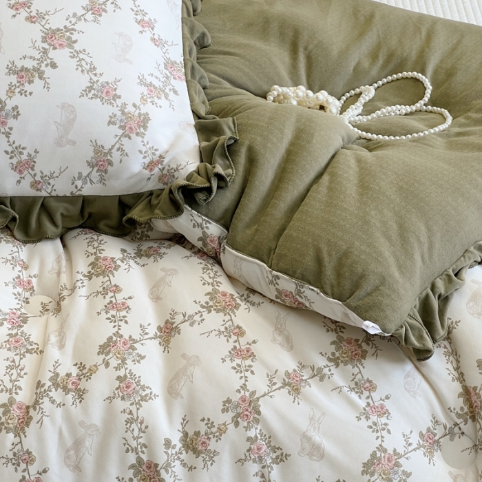 91家纺网 家纺一手货源 找家纺 （总）安莱生活 2023秋冬新品有氧双层纱法式一体蚕丝被抗菌被