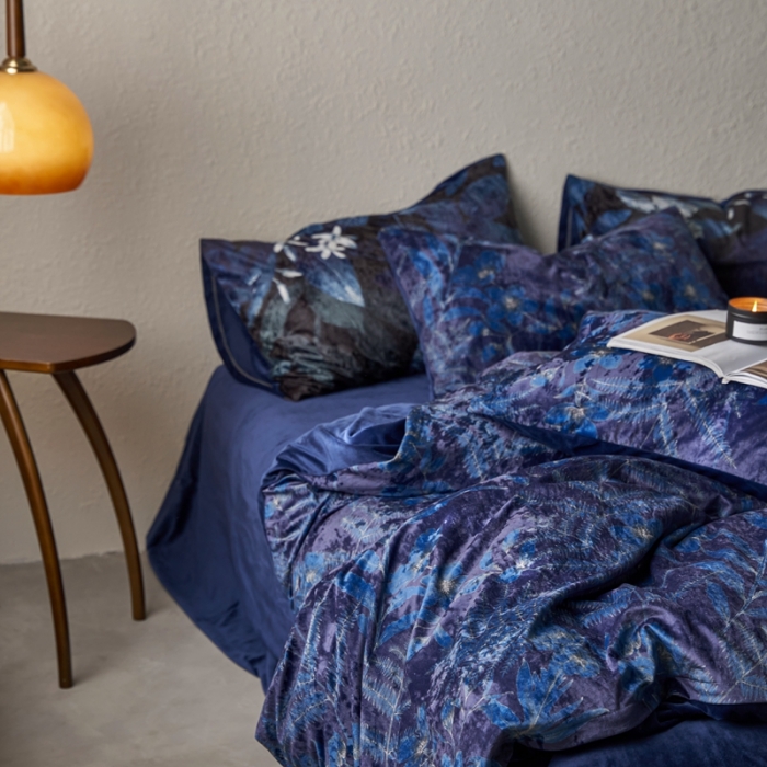 91家纺网 家纺一手货源 找家纺 安莱生活 2023秋冬新品数码印花绒四件套 浮生