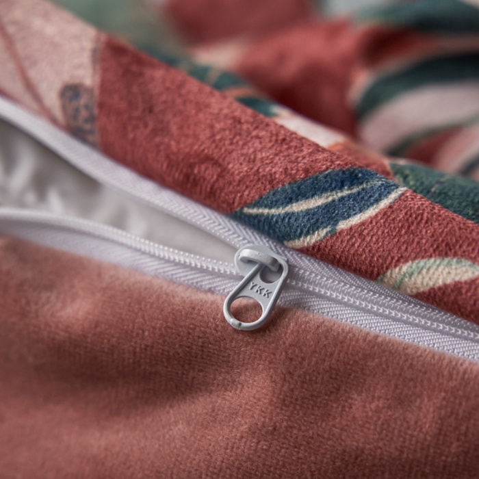 91家纺网 家纺一手货源 找家纺 安莱生活 2023秋冬新品数码印花绒四件套 花鸟表