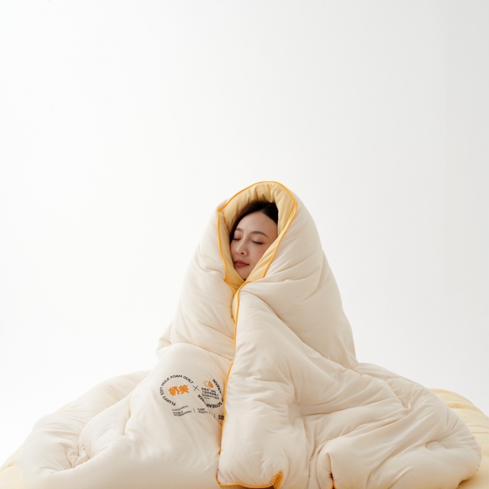 91家纺网 家纺一手货源 找家纺 （总）安莱生活 2023秋冬新品李官奇30%大豆奶芙被