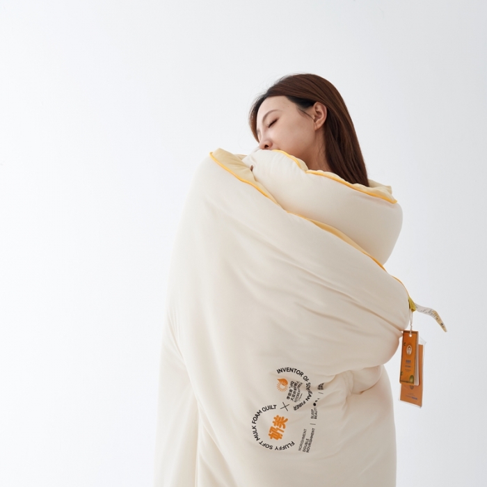 91家纺网 家纺一手货源 找家纺 （总）安莱生活 2023秋冬新品李官奇30%大豆奶芙被