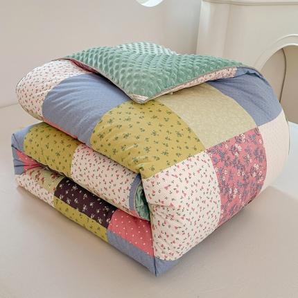 91家纺网 家纺一手货源 找家纺 总保暖全棉豆豆被冬被大豆被春秋四季被单人双人被可配四件套