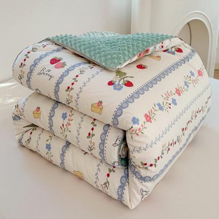 91家纺网 家纺一手货源 找家纺 总保暖全棉豆豆被冬被大豆被春秋四季被单人双人被可配四件套