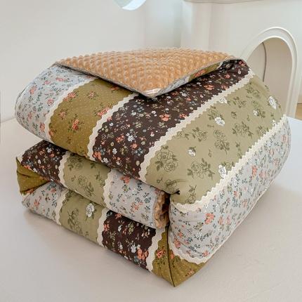 91家纺网 家纺一手货源 找家纺 总保暖全棉豆豆被冬被大豆被春秋四季被单人双人被可配四件套