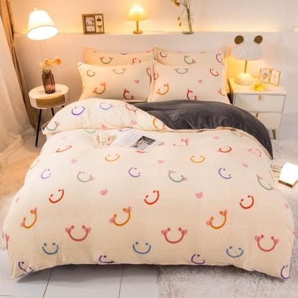 91家纺网 家纺一手货源 找家纺 （总）宅部落2023新款牛奶绒四件套法莱绒三件套单被套