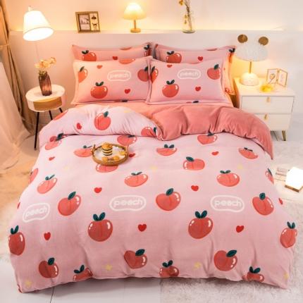 91家纺网 家纺一手货源 找家纺 （总）宅部落2023新款牛奶绒四件套法莱绒三件套单被套