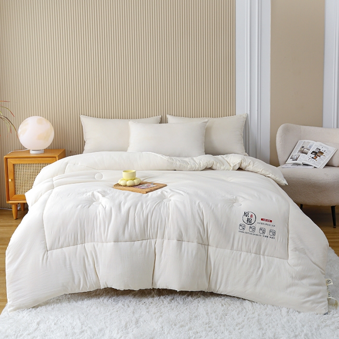 91家纺网 家纺一手货源 找家纺 （总）中国龙 2023款A类母婴级日式原棉无染大豆被冬被被子被芯