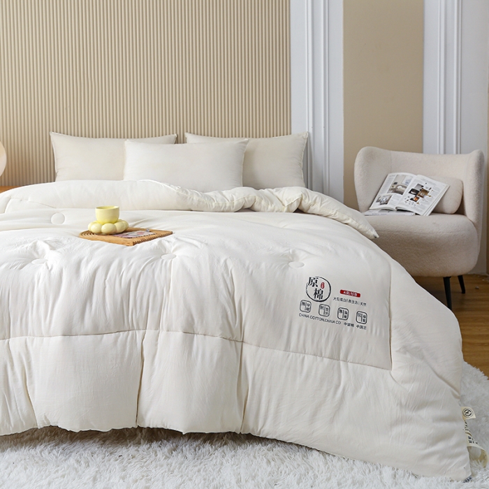 91家纺网 家纺一手货源 找家纺 （总）中国龙 2023款A类母婴级日式原棉无染大豆被冬被被子被芯