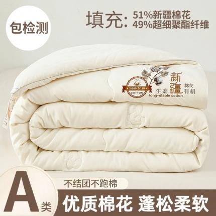 （总）芯恋 2023新款长绒棉冬被春秋被子学生单人四季被芯包检测棉花被