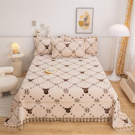 91家纺网 家纺一手货源 找家纺 （总）新款牛奶绒卡通印花床盖榻榻米炕盖炕垫炕盖榻榻米炕垫