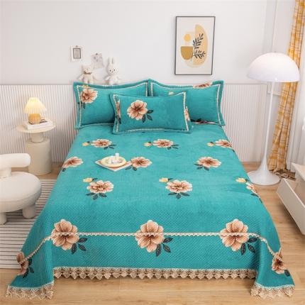 91家纺网 家纺一手货源 找家纺 （总）新款牛奶绒卡通印花床盖榻榻米炕盖炕垫炕盖榻榻米炕垫