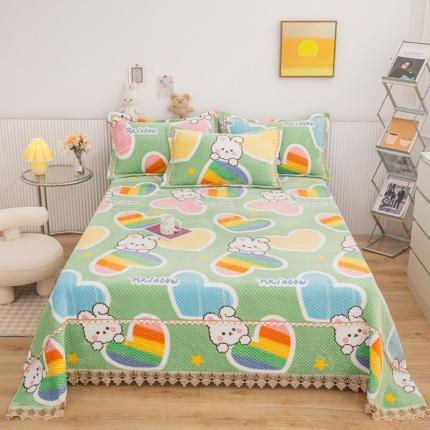 91家纺网 家纺一手货源 找家纺 （总）新款牛奶绒卡通印花床盖榻榻米炕盖炕垫炕盖榻榻米炕垫