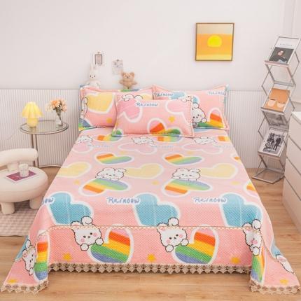 91家纺网 家纺一手货源 找家纺 （总）新款牛奶绒卡通印花床盖榻榻米炕盖炕垫炕盖榻榻米炕垫