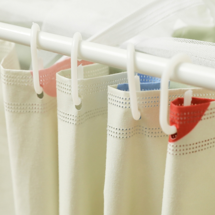 91家纺网 家纺一手货源 找家纺 （总）迷仙巢 2023新款99％加厚遮光布涂银强遮光三开门学生蚊帐