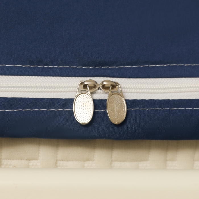 91家纺网 家纺一手货源 找家纺 迷仙巢 2023新款99％加厚遮光布涂银强遮光三开门学生蚊帐 田园-藏青