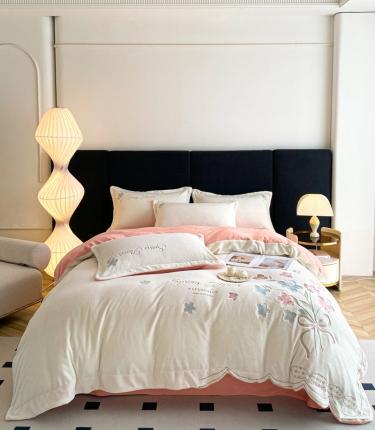 91家纺网 家纺一手货源 找家纺 （总）爱家（原缔乐家纺） 2025新款牛奶绒四件套-一路生花