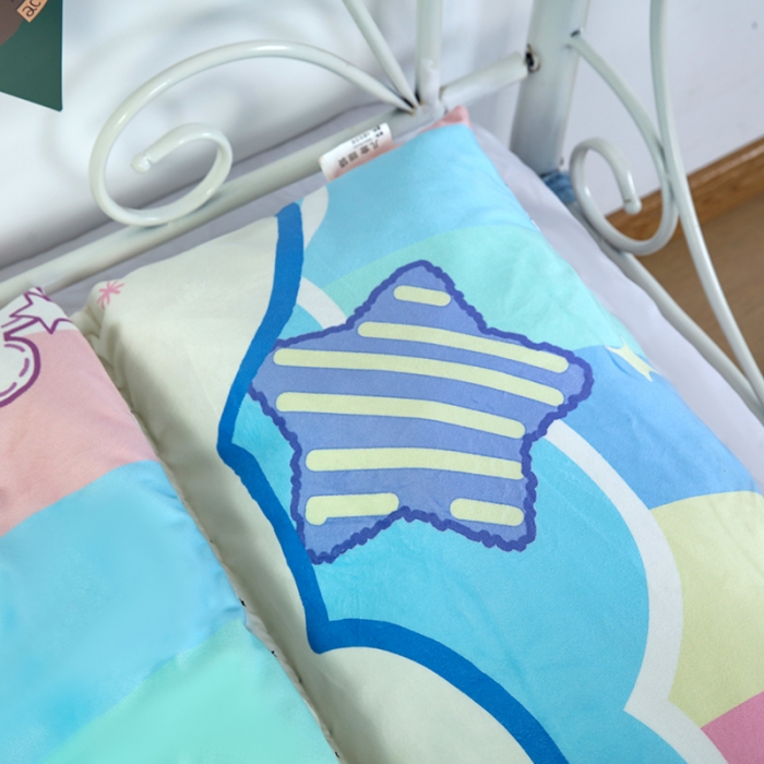 91家纺网 家纺一手货源 找家纺 沁童 2023新款儿童卡通睡袋 彩虹兔