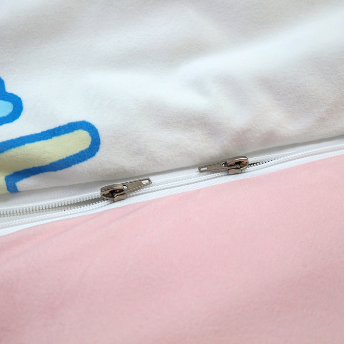 91家纺网 家纺一手货源 找家纺 沁童 2023新款儿童卡通睡袋 彩虹兔