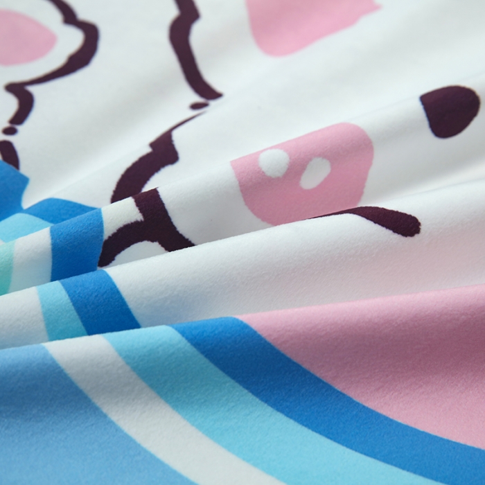 91家纺网 家纺一手货源 找家纺 沁童 2023新款儿童卡通睡袋 彩虹兔