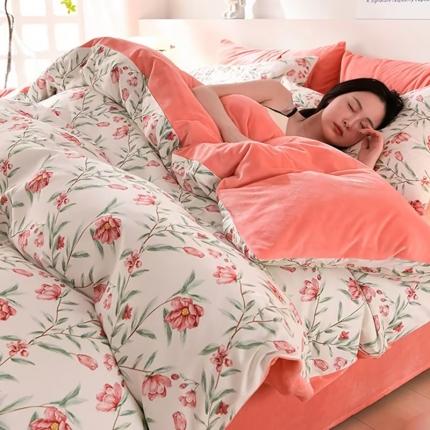 91家纺网 家纺一手货源 找家纺 （总）圣靓 2025新款小竺棉加绒宝宝绒牛奶绒四件套