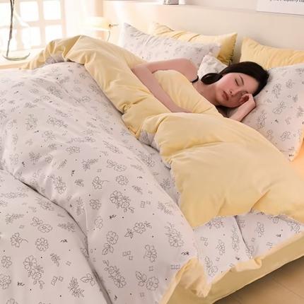 91家纺网 家纺一手货源 找家纺 （总）圣靓 2025新款小竺棉加绒宝宝绒牛奶绒四件套