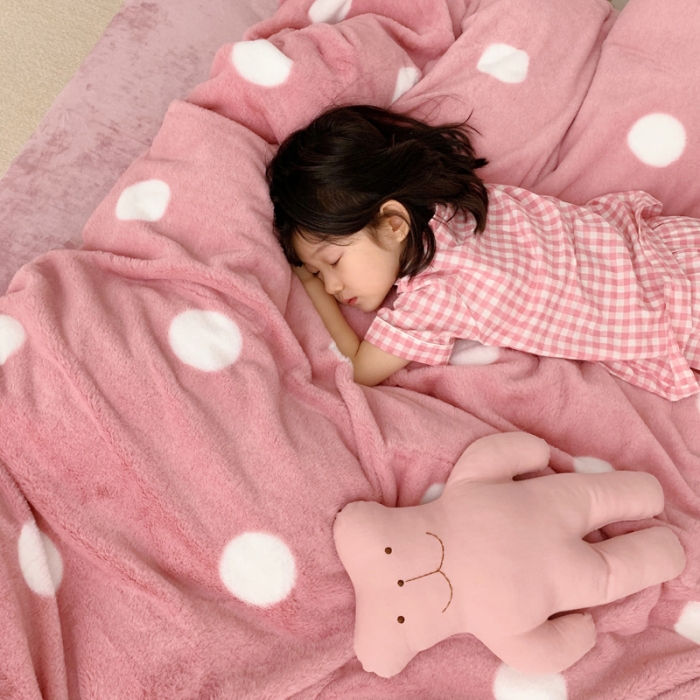 91家纺网 家纺一手货源 找家纺 （总）萝莉家纺 2023新款ins小清新兔兔绒牛奶绒四件套