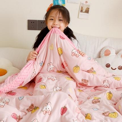 91家纺网 家纺一手货源 找家纺 （总）十九色 2024新款针织棉婴幼儿安抚可拆卸豆豆被