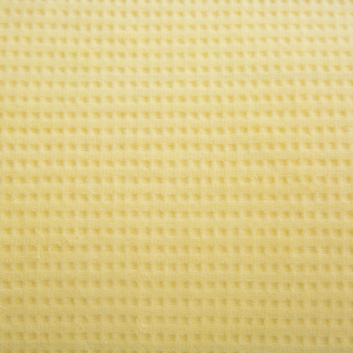 91家纺网 家纺一手货源 找家纺 邦妮 2024新款华夫格牛奶绒贝壳边四件套 华夫格-奶黄